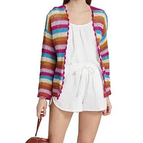 XIRENA - Carsyn Crocheted Cotton Cardigan | Small | Color: Dreamstate | NWOT/NEW - Picture 1 of 10
